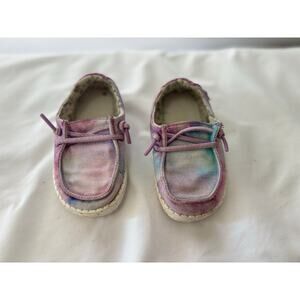 Hey Dude Wendy Toddler Dreamer Unicorn Tie Dye Slip On Shoes Girls Size 7